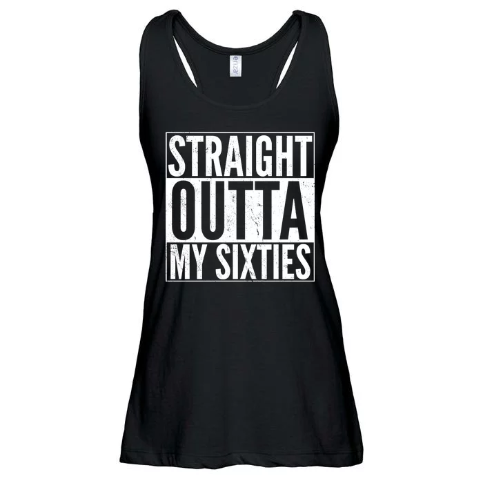 60th Birthday - Straight Outta My Twenties Sixties Ladies Essential Flowy Tank