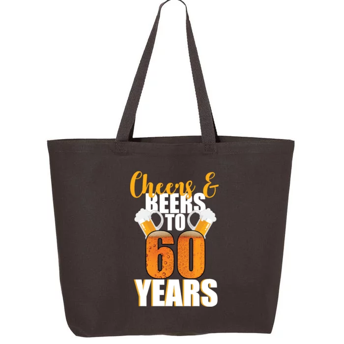 60th Birthday Cheers & Beers To 60 Years 25L Jumbo Tote