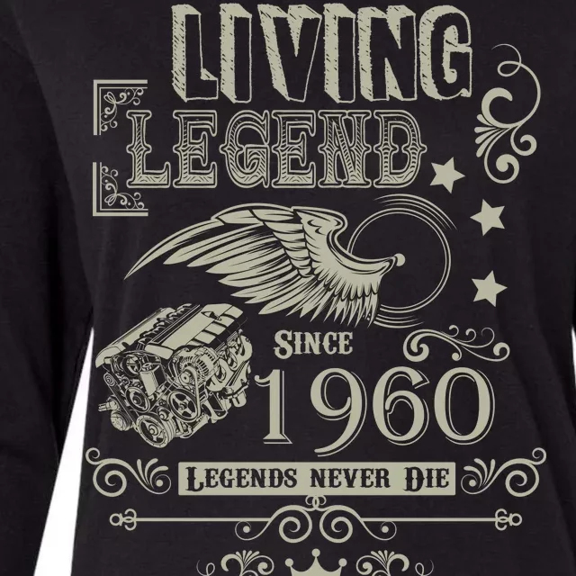 60th Birthday Legend Since 1960 Womens Cotton Relaxed Long Sleeve T-Shirt