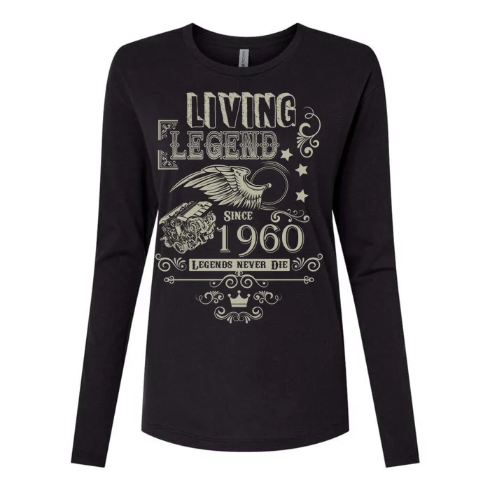 60th Birthday Legend Since 1960 Womens Cotton Relaxed Long Sleeve T-Shirt