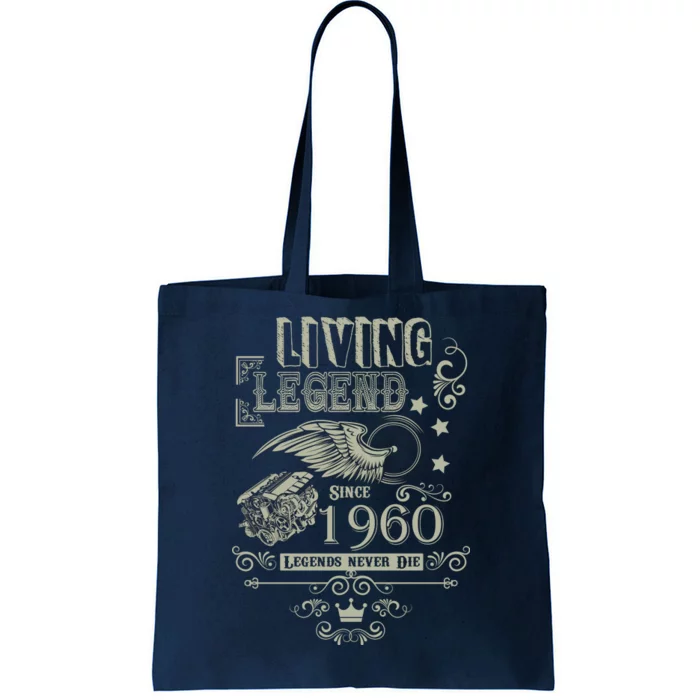 60th Birthday Legend Since 1960 Tote Bag