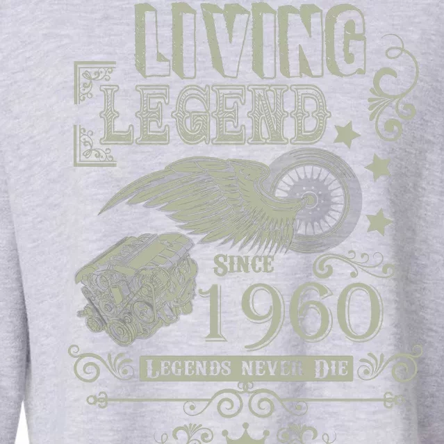 60th Birthday Legend Since 1960 Cropped Pullover Crew