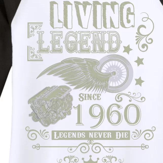 60th Birthday Legend Since 1960 Women's Tri-Blend 3/4-Sleeve Raglan Shirt