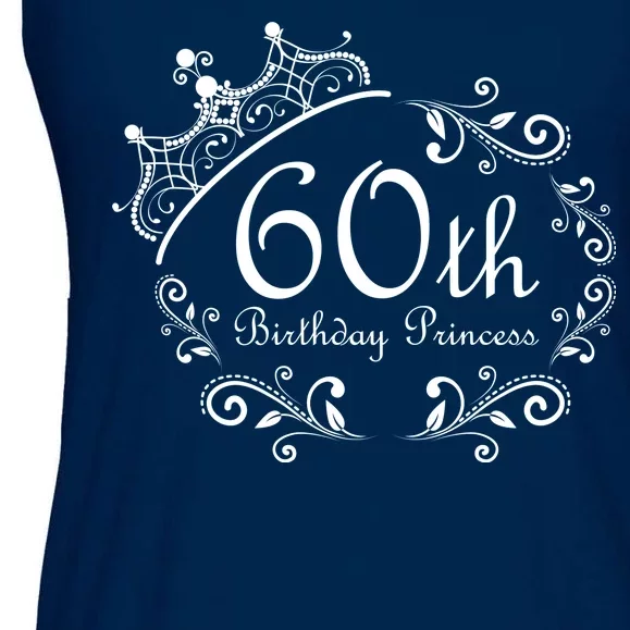 60th Birthday Princess Ladies Essential Flowy Tank