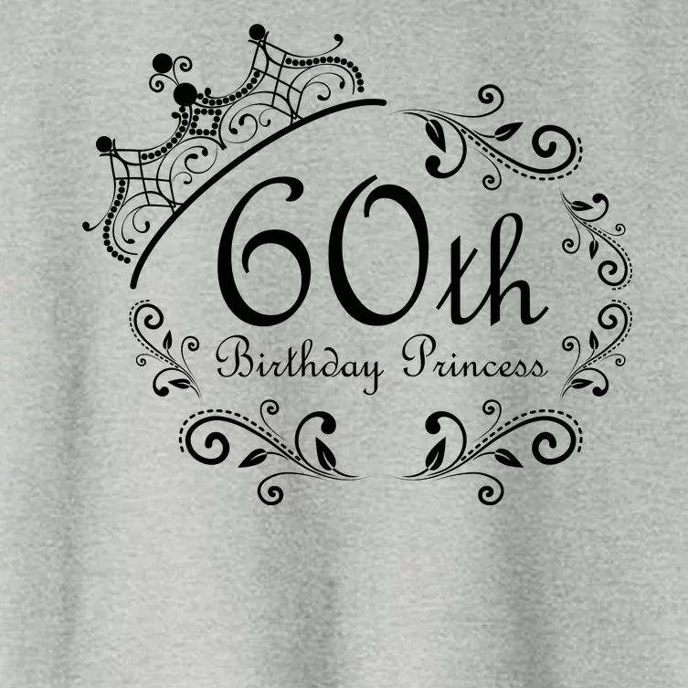 60th Birthday Princess Women's Crop Top Tee