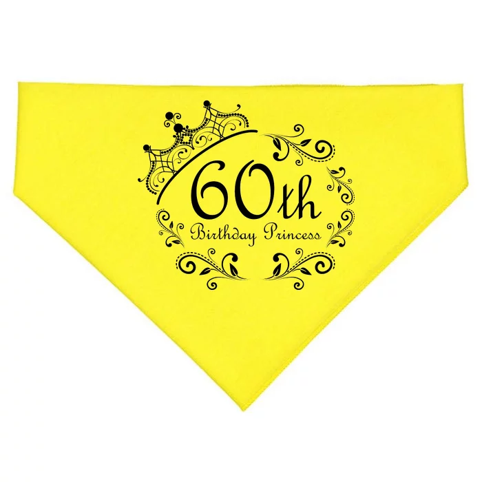 60th Birthday Princess USA-Made Doggie Bandana