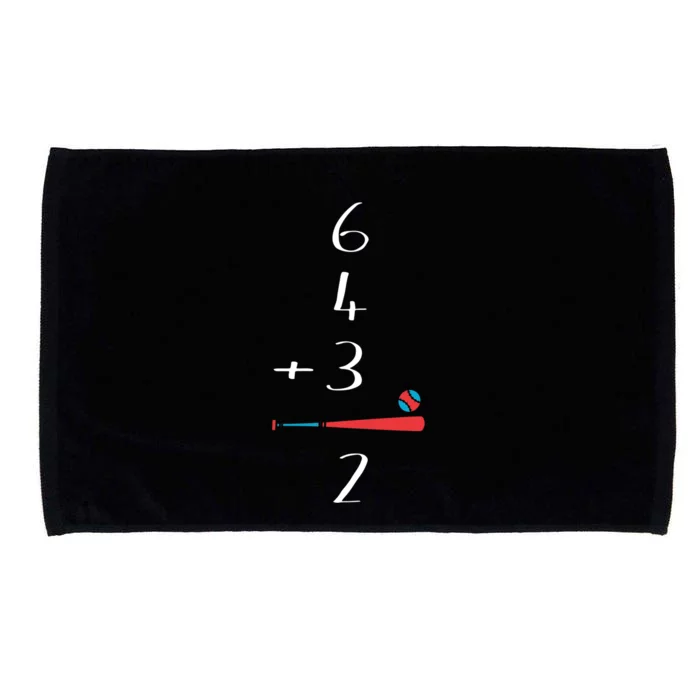 6 4 3 2 Double Play Baseball chrismtas Microfiber Hand Towel