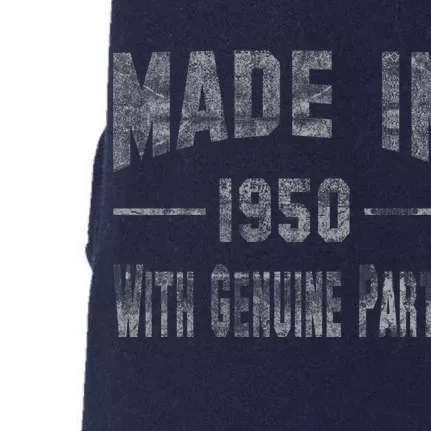 65th Birthday Gift Made In 1950 With Genuine Parts Doggie 3-End Fleece Hoodie