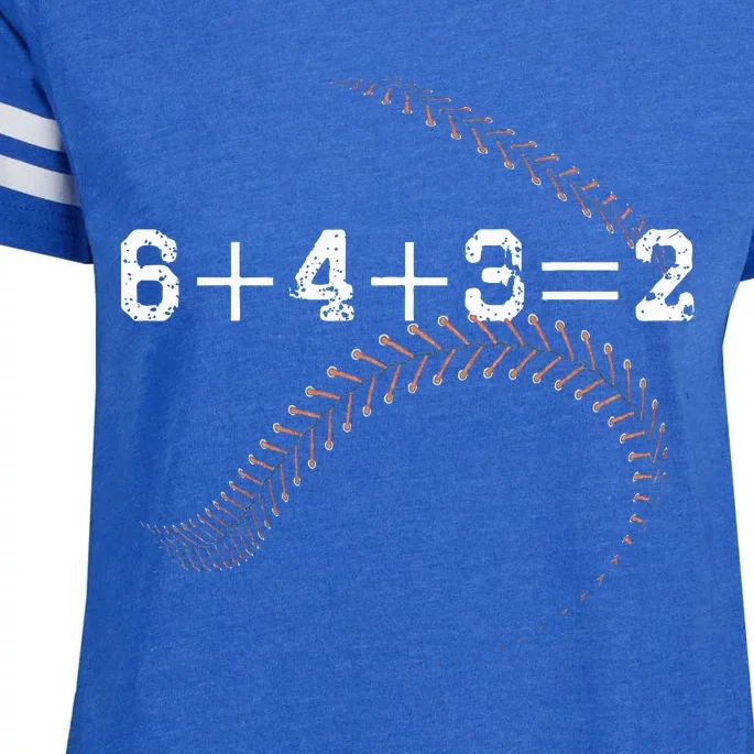 6+4+3=2 643 Double Play Outs Baseball Player Coach Softball Enza Ladies Jersey Football T-Shirt