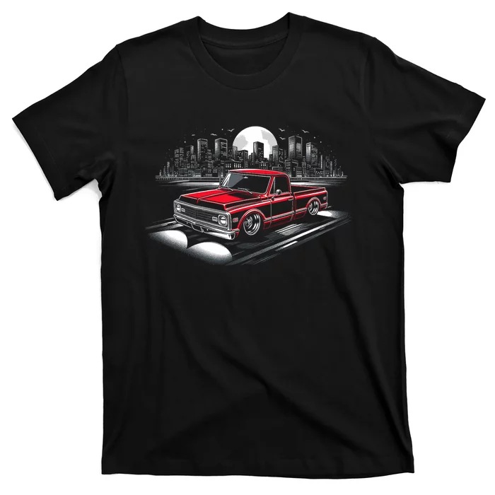 67 72 Classic C10 Pickup Truck Slammed Lowered Airride T-Shirt