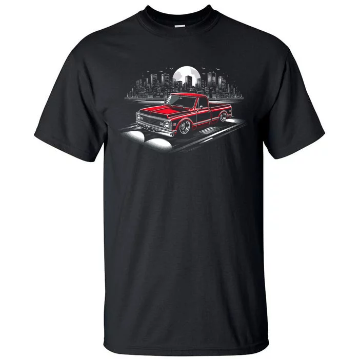 67 72 Classic C10 Pickup Truck Slammed Lowered Airride Tall T-Shirt