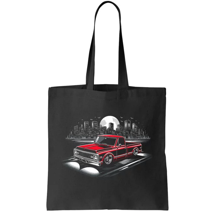 67 72 Classic C10 Pickup Truck Slammed Lowered Airride Tote Bag