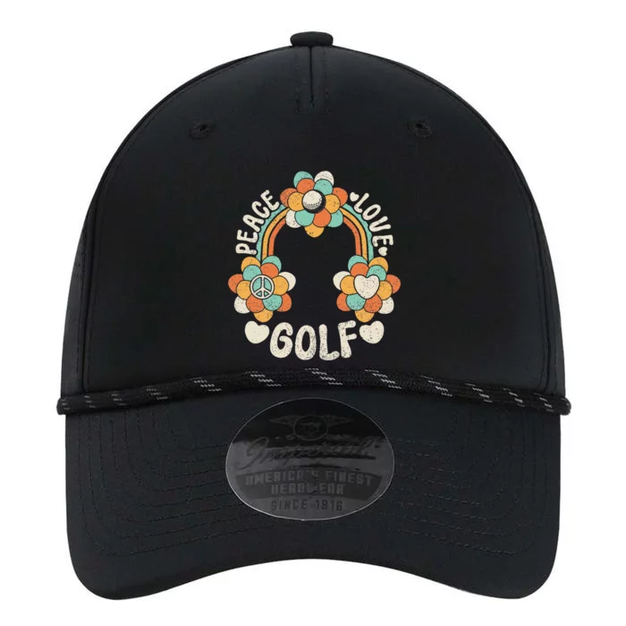 60s 70s Groovy Rainbow Outfit Hippie Lover Peace Love Golf Performance The Dyno Cap