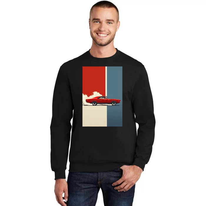 60s 70s Plymouth Road Runner Hemi The American Muscle Car Tall Sweatshirt