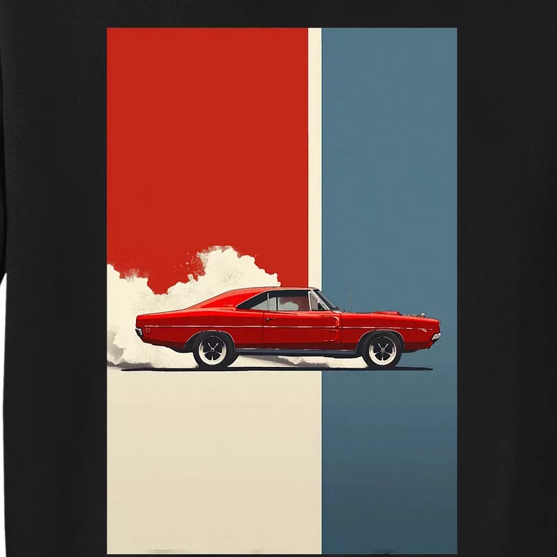 60s 70s Plymouth Road Runner Hemi The American Muscle Car Tall Sweatshirt