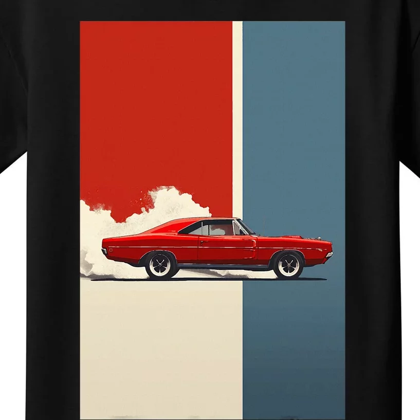 60s 70s Plymouth Road Runner Hemi The American Muscle Car Kids T-Shirt