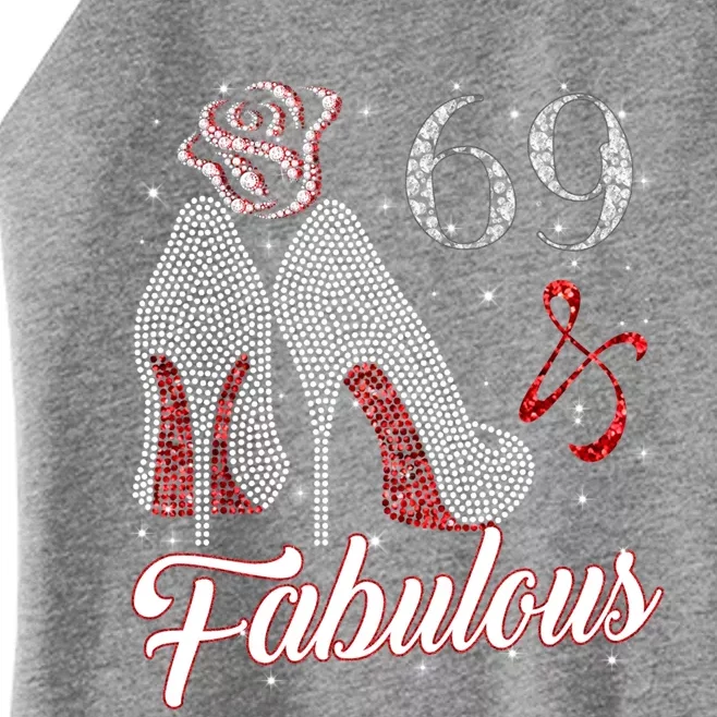 69 And And Fabulous 1952 69th Birthday Gift Tee Gift Women’s Perfect Tri Rocker Tank