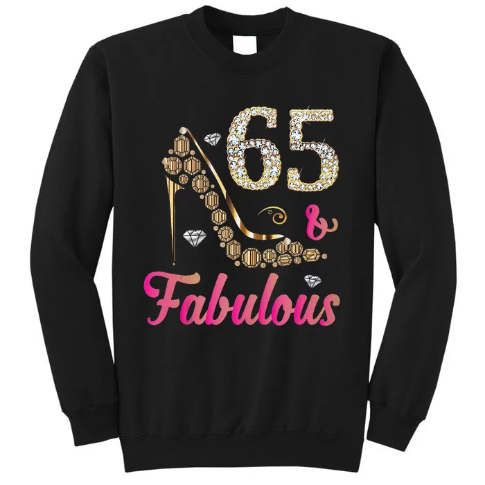 65 And Fabulous Funny 65th Birthday Cute Gift Beautiful Fun Tank Top Sweatshirt