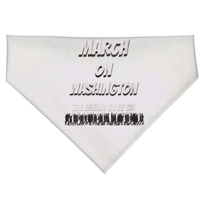 60th Anniversary March On Washington For Jobs And Freedom USA-Made Doggie Bandana