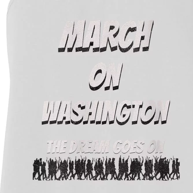 60th Anniversary March On Washington For Jobs And Freedom Women's Racerback Tank