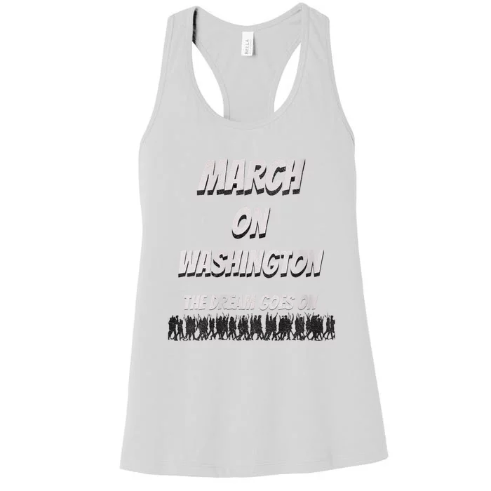 60th Anniversary March On Washington For Jobs And Freedom Women's Racerback Tank