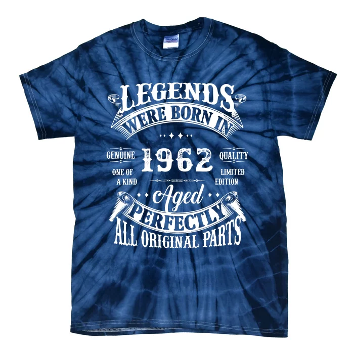 60 Birthday 1962 Gift Vintage 60 Birthday Tie-Dye T-Shirt