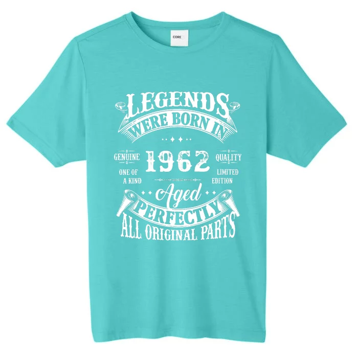 60 Birthday 1962 Gift Vintage 60 Birthday ChromaSoft Performance T-Shirt