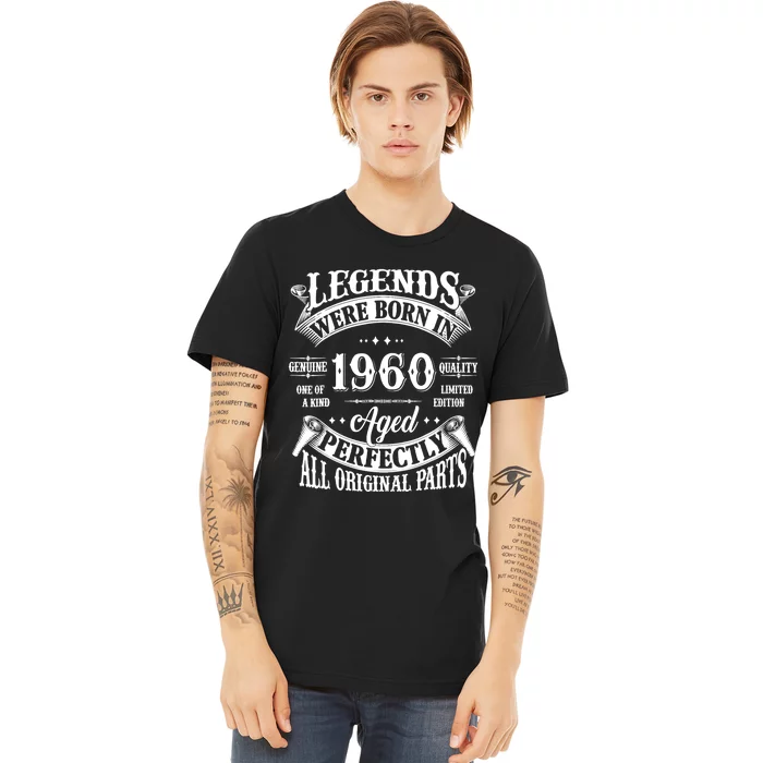 64th Birthday 64 Years Old Vintage Legends Born In 1960 Premium T-Shirt