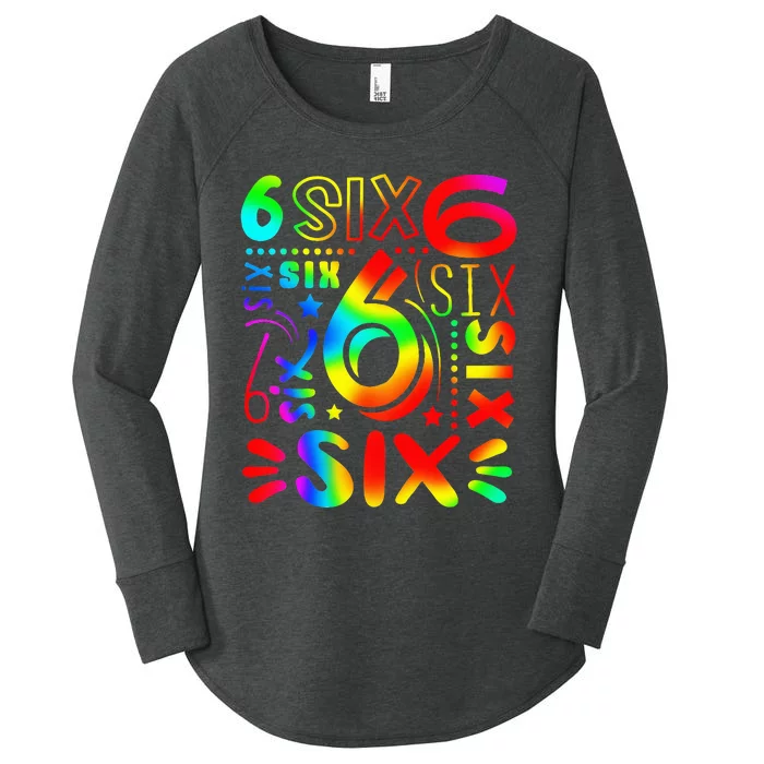 6th Birthday 6th Birthday funny Birthday Women's Perfect Tri Tunic Long Sleeve Shirt