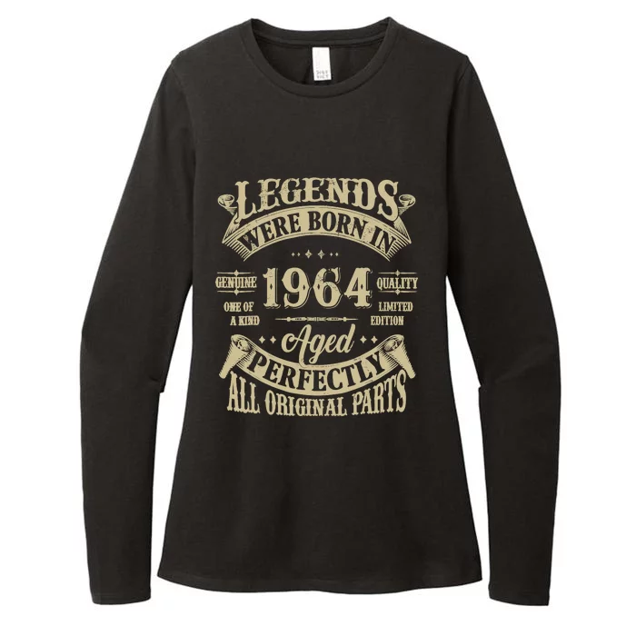 60th Birthday 60 Years Old Vintage Legends Born In 1964 Womens CVC Long Sleeve Shirt