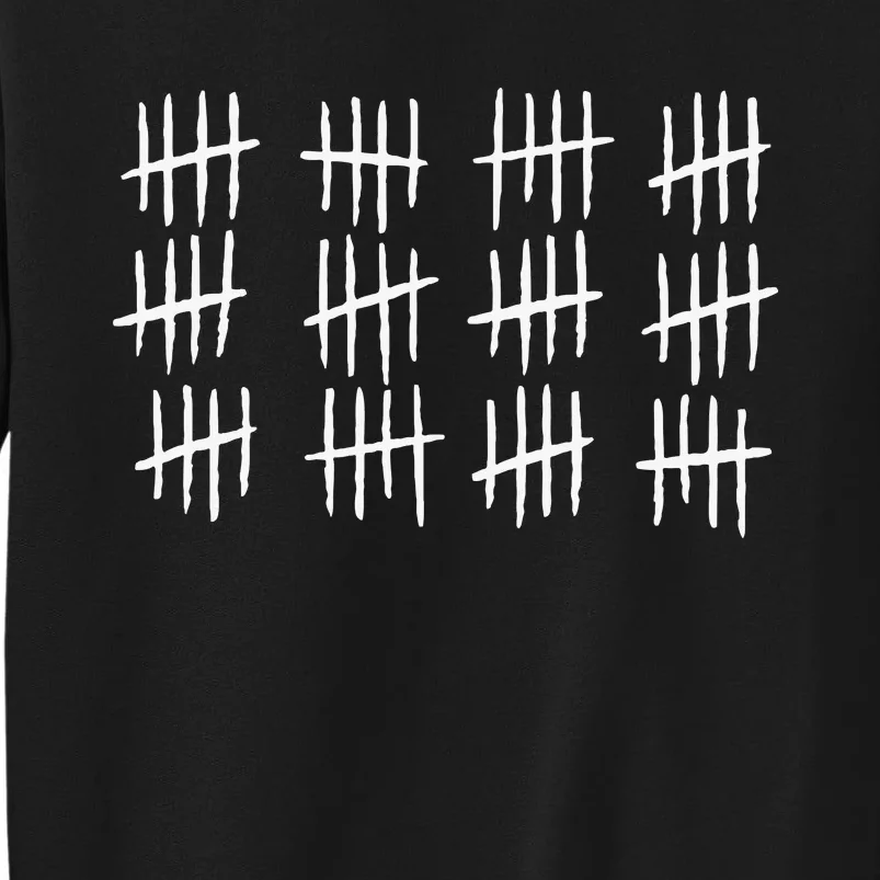 60th Birthday Anniversary 60 Tally Marks Sweatshirt