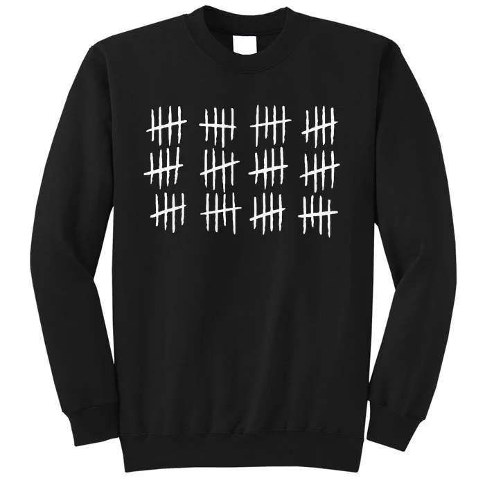 60th Birthday Anniversary 60 Tally Marks Sweatshirt