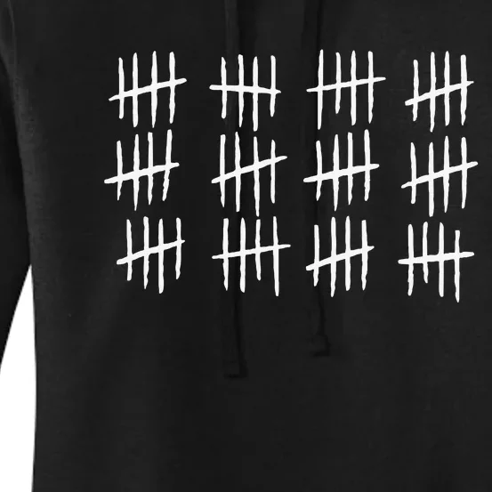 60th Birthday Anniversary 60 Tally Marks Women's Pullover Hoodie