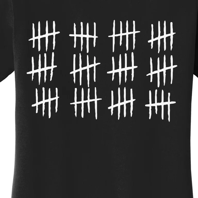 60th Birthday Anniversary 60 Tally Marks Women's T-Shirt