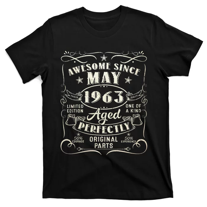 60th Birthday Awesome Since May 1963 60 Years Old Gift T-Shirt