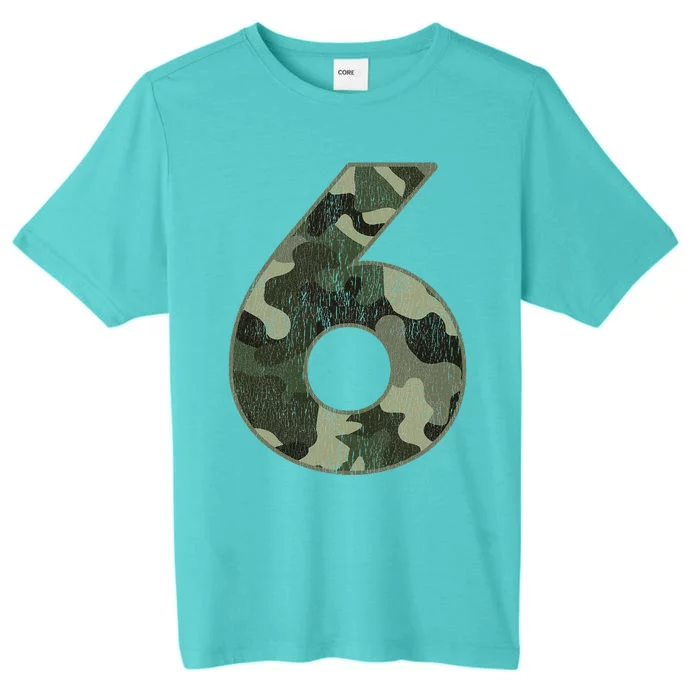 6th Birthday Army Birthday Party 6 Years Old Camo Number 6 ChromaSoft Performance T-Shirt