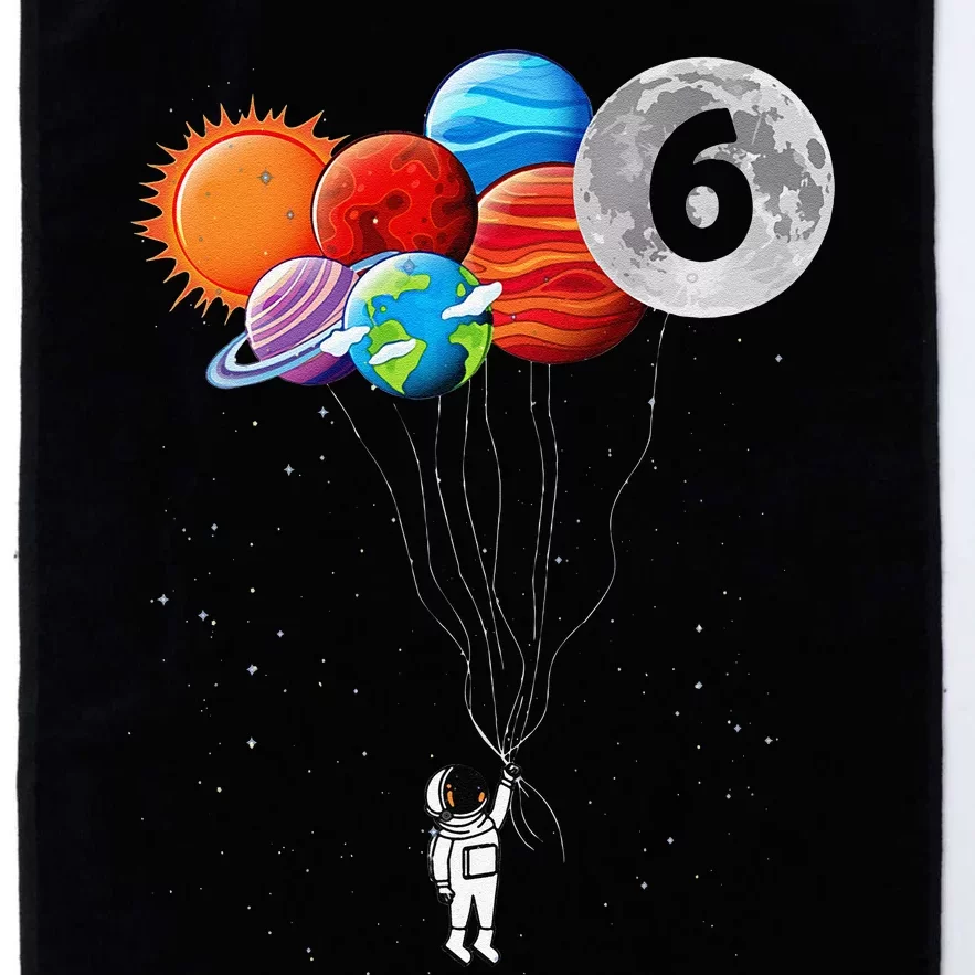 6th Birthday Astronaut 6 Year Old Birthday Platinum Collection Golf Towel