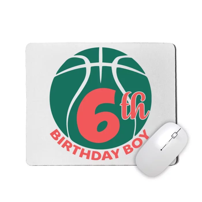 6th Birthday Boy Gift For Birthday Mousepad