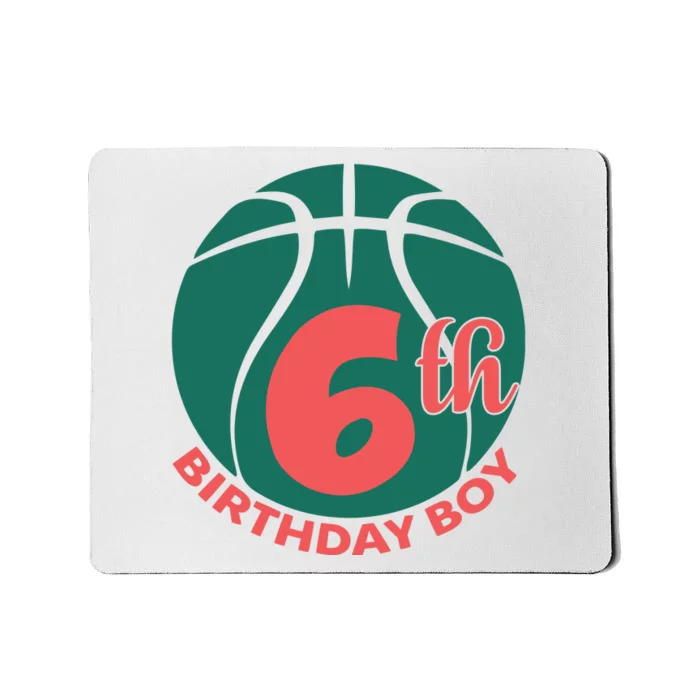 6th Birthday Boy Gift For Birthday Mousepad