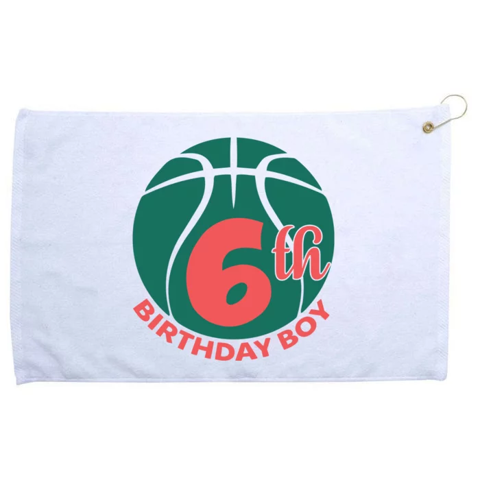 6th Birthday Boy Gift For Birthday Grommeted Golf Towel