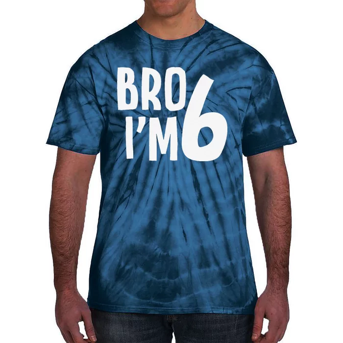 6th Birthday Boy Bro I’M 6 Year Old Six Bday Tie-Dye T-Shirt