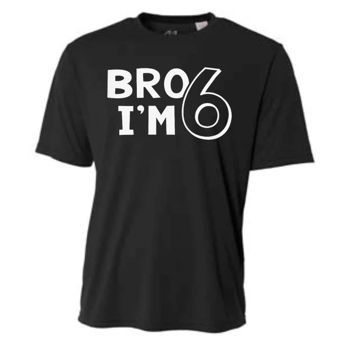 6th Birthday Bro I’m 6 Year Old Eight Party Cooling Performance Crew T-Shirt