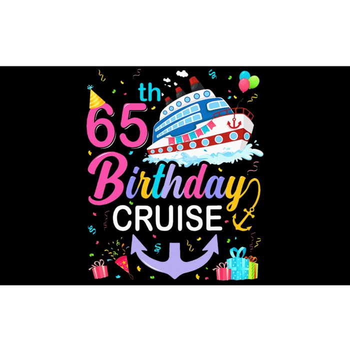 65th Birthday Cruise 65 Years Old Cruising Crew Bday Party Bumper Sticker