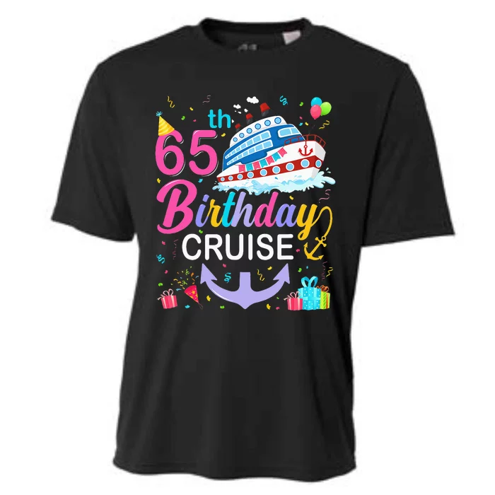 65th Birthday Cruise 65 Years Old Cruising Cooling Performance Crew T-Shirt