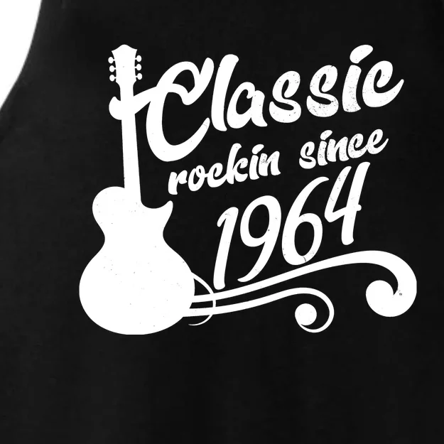 60th Birthday Classic Rockin Since 1964 Ladies Tri-Blend Wicking Tank