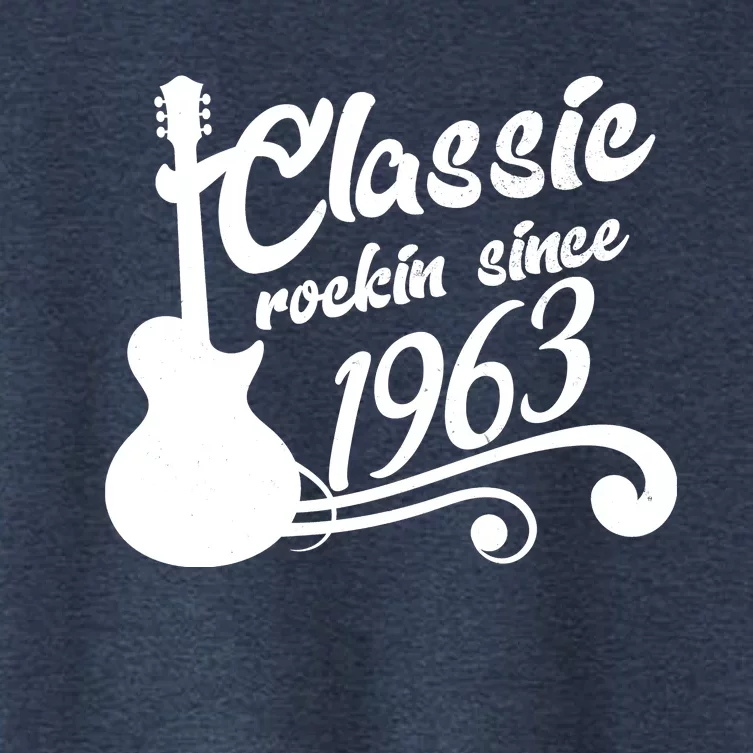 60th Birthday Classic Rockin Since 1963 Women's Crop Top Tee