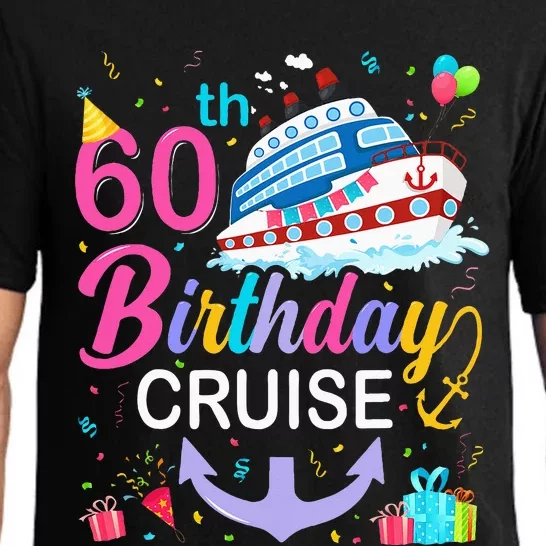 60th Birthday Cruise 60 Years Old Cruising Crew Bday Party Pajama Set