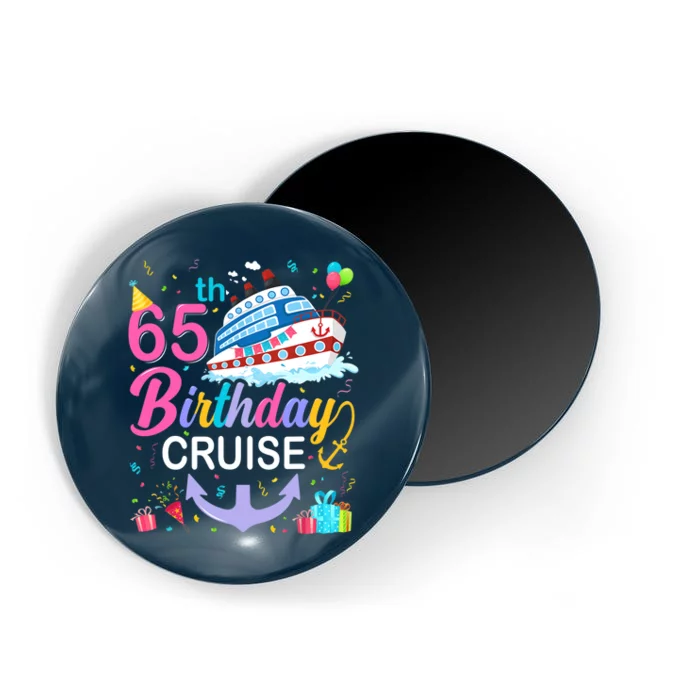 65th Birthday Cruise 65 Years Old Cruising Crew Bday Party Magnet