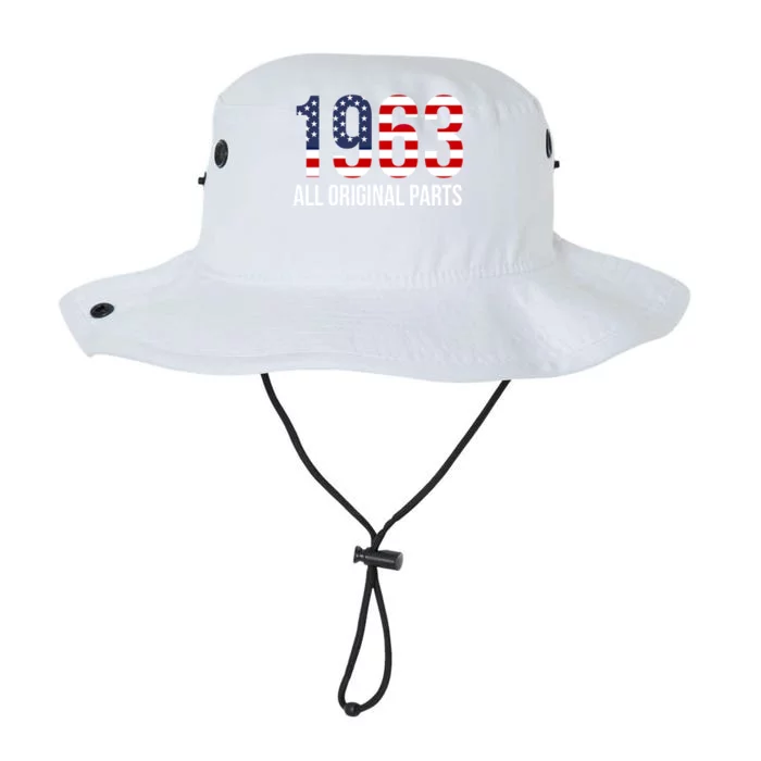 60th Birthday Design – 1963 Us America Flag Gift Legacy Cool Fit Booney Bucket Hat