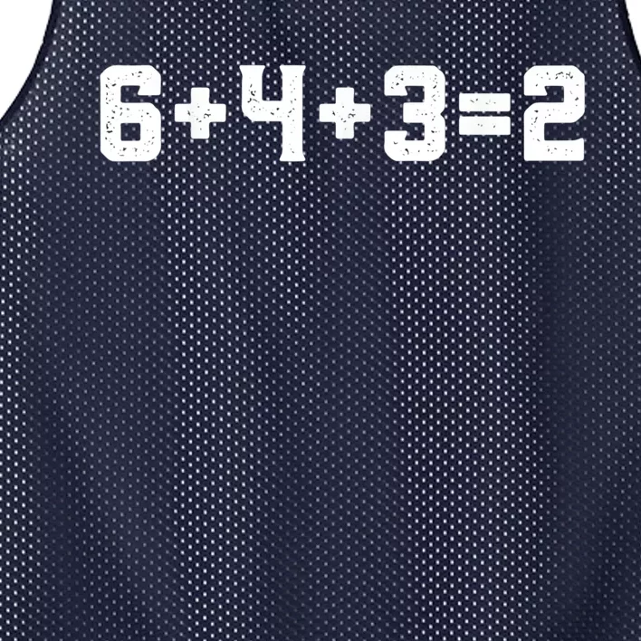 6432 Baseball Double Play Funny Baseball 6 4 3 2 Mesh Reversible Basketball Jersey Tank